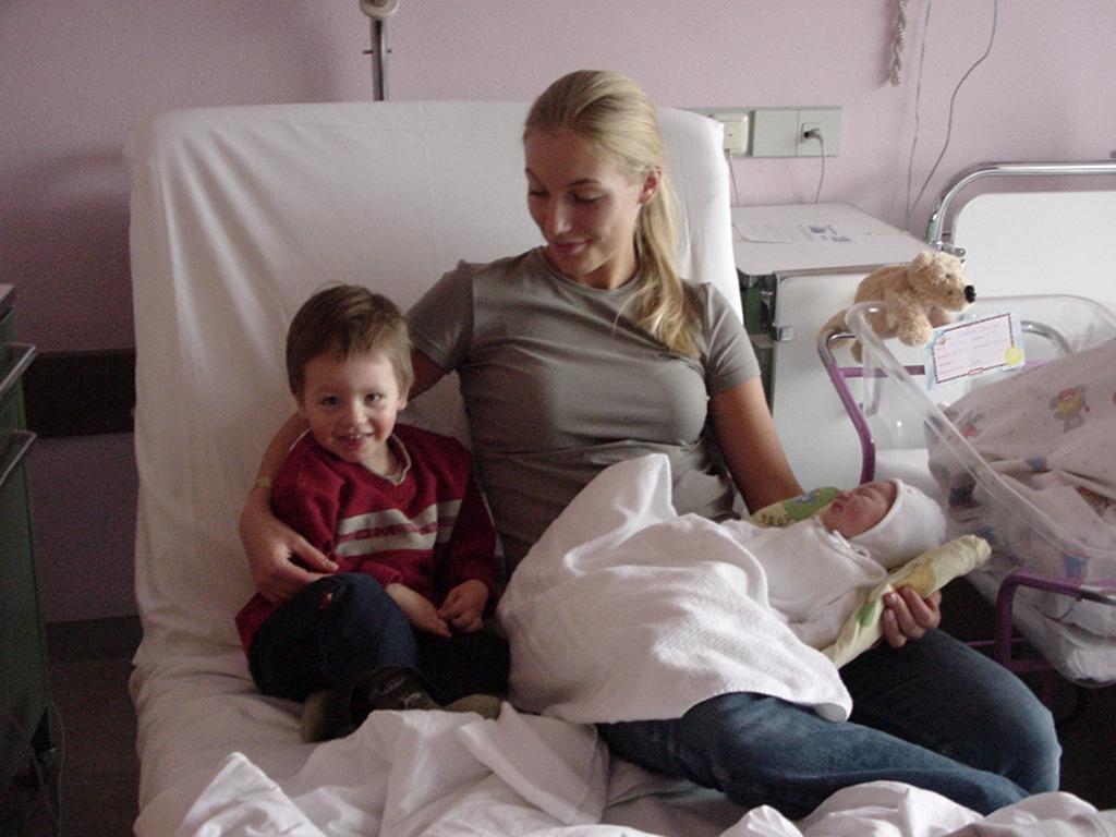 Mein Bruder Julian und meine Tante Cris sind zu Besuch.